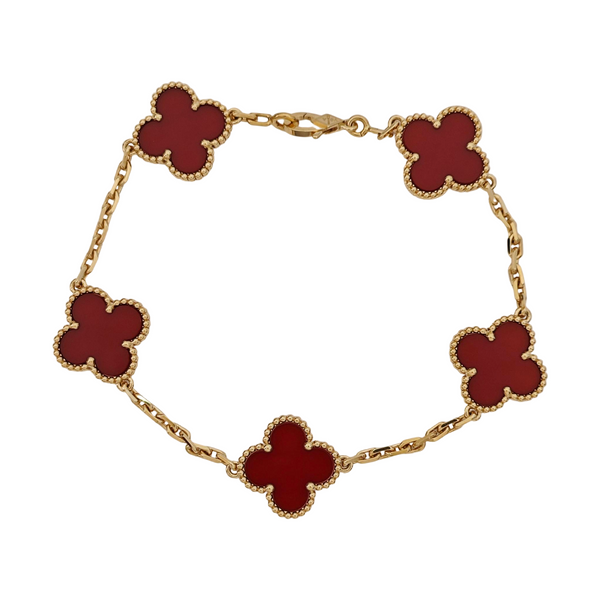 Vintage Alhambra 18k Gold Bracelet