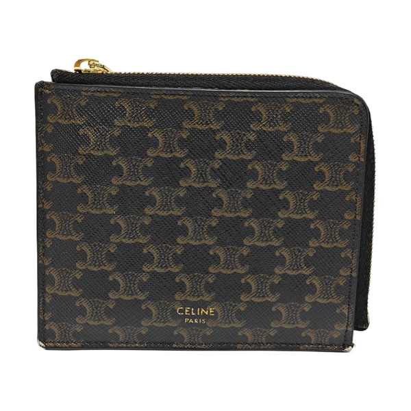 Coated Canvas Card Holder Black
