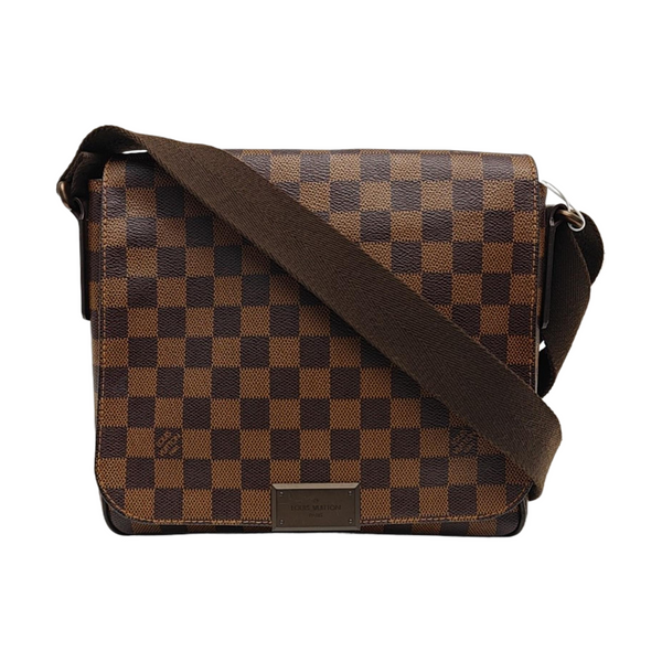 BROOKLYN Damier Ebene Coated Canvas Brown