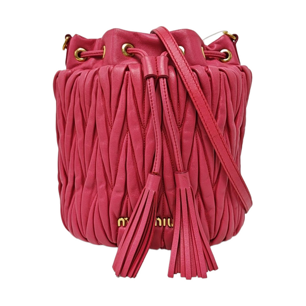 Matelassé Quilted Lambskin Red