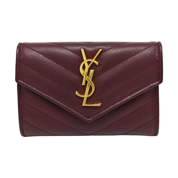 MONOGRAM Quilted Calfskin Red Wallet