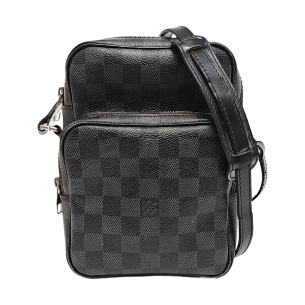 REM Damier Graphite Coated Canvas Gray
