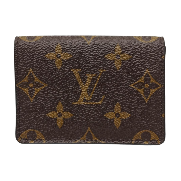 ENVELOPPE Monogram Coated Canvas Brown Card Holder