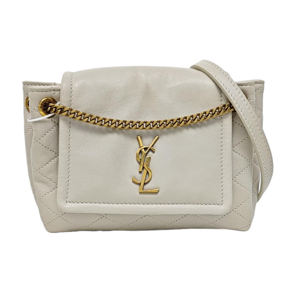 NOLITA Mini Quilted Lambskin White