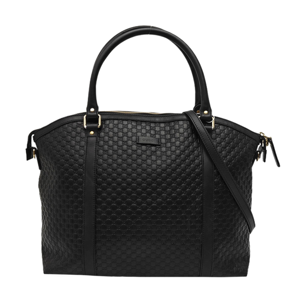 Microguccissima Monogram Calfskin Black