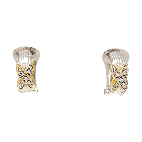 Metal Silver Clip On Earrings