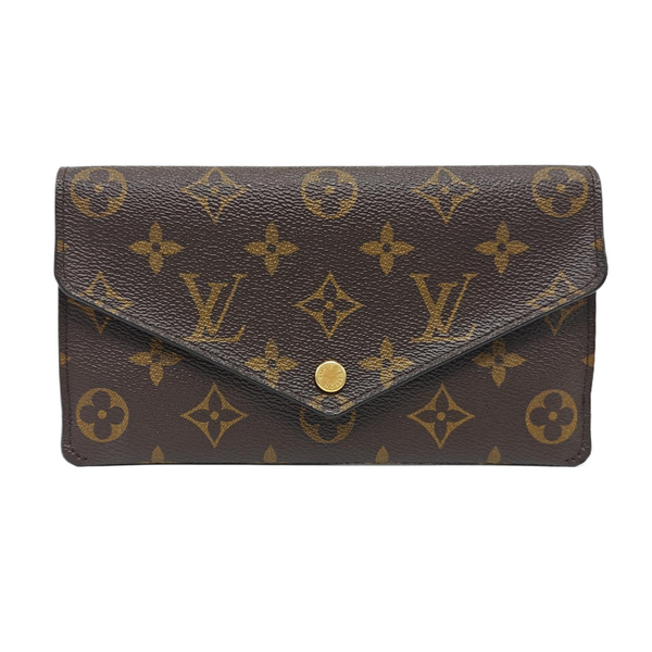 JEANNE Monogram Coated Canvas Brown Wallet