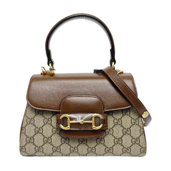 Horsebit 1955 Mini Monogram Coated Canvas Beige