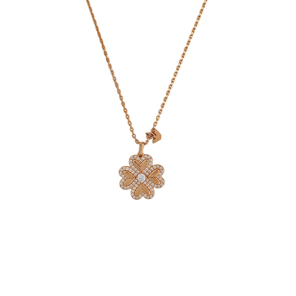 925 Sterling Silver Rose Gold Necklace