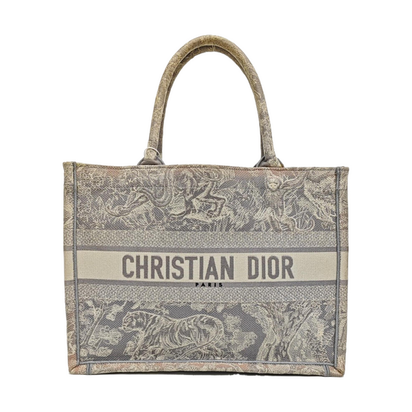Book Tote Medium Fabric Gray