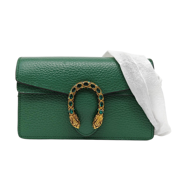 Dionysus Super Mini Calfskin Green