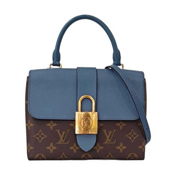 Authenticated pre-owned LOCKY BB Monogram Coated Canvas Blue - Shoulder Bag at Looply
