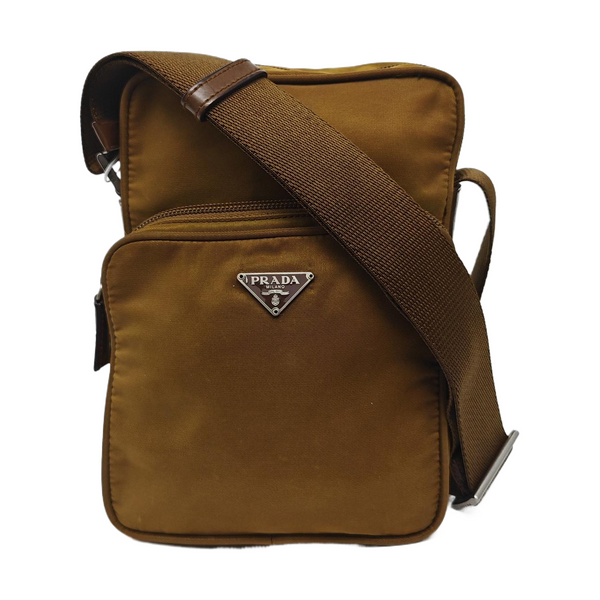 Nylon Crossbody Bag Nylon Brown