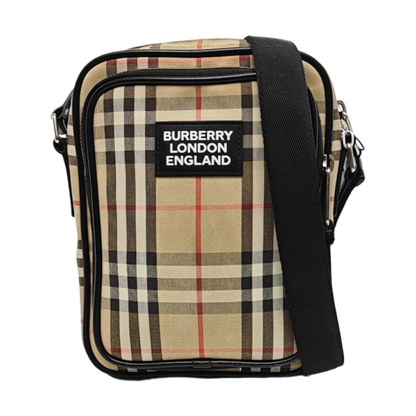 Fabric Shoulder Bag Brown