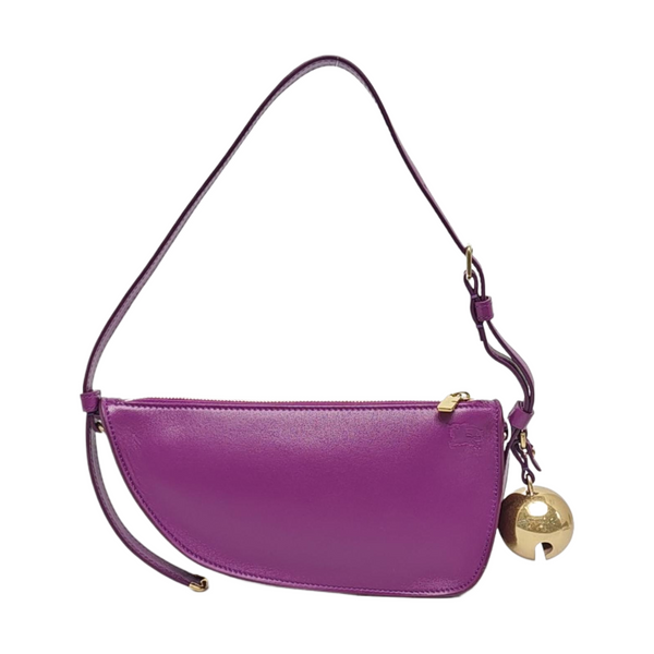 Calfskin Shoulder Bag Mini Purple