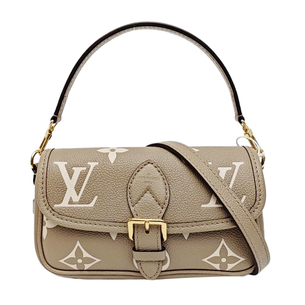 DIANE Nano Monogram Calfskin Gray