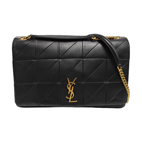JAMIE Medium Quilted Lambskin Black