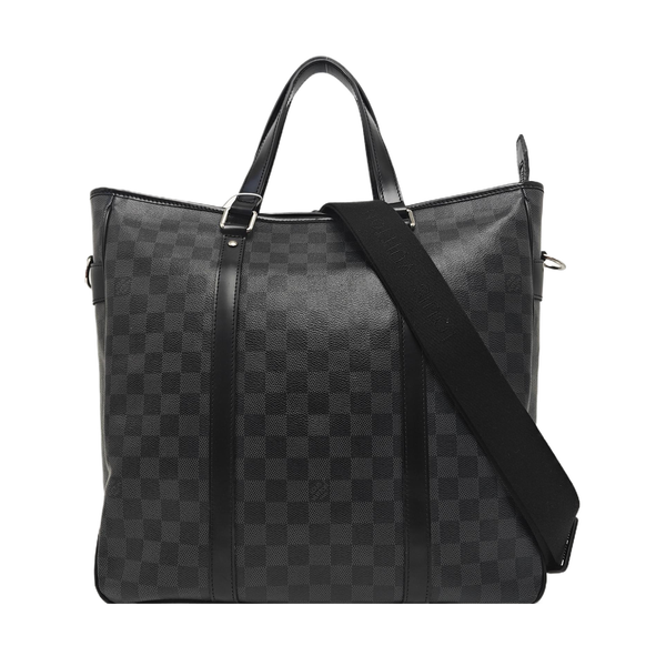 TADAO MM Damier Graphite Coated Canvas Gray