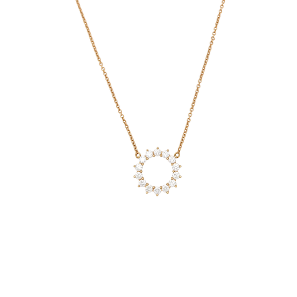 Tiffany Metro 18k Rose Gold Necklace