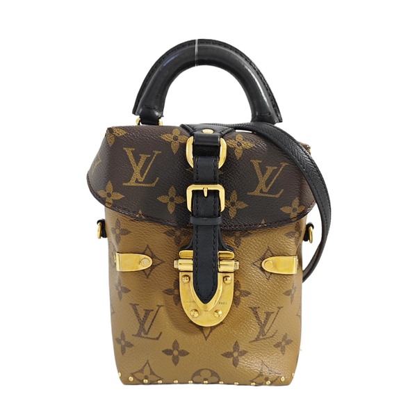 Monogram Coated Canvas Shoulder Bag Brown