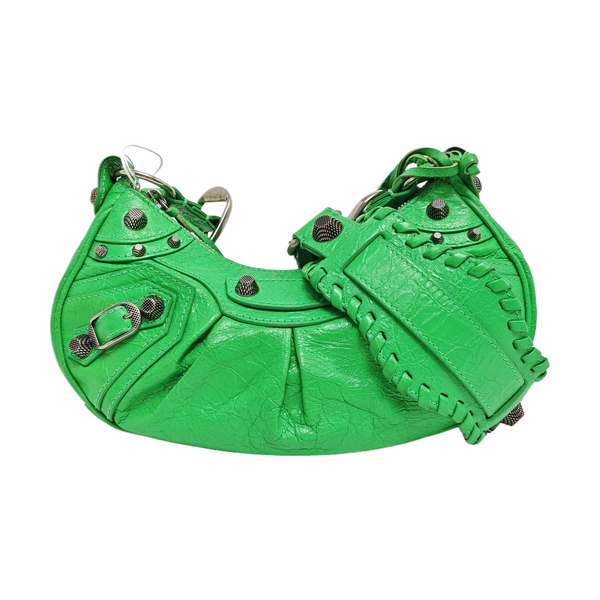 Le Cagole Mini Lambskin Green