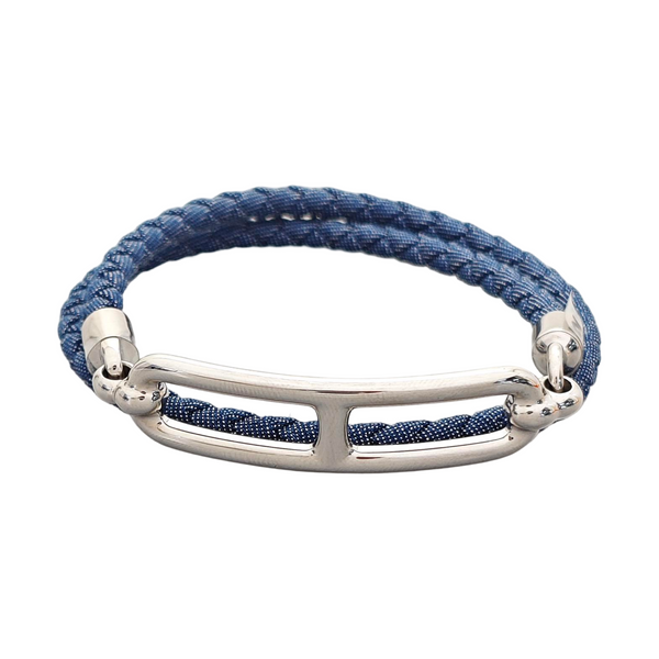 Roulis Fabric Blue Bangle