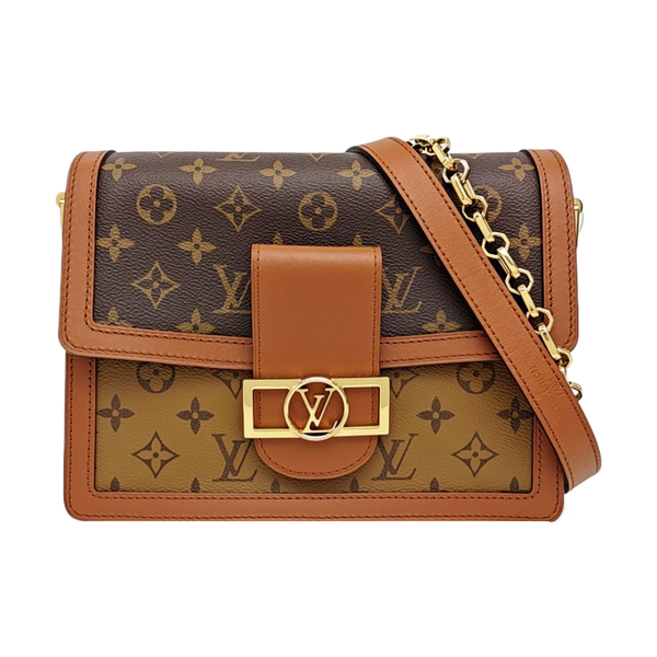 DAUPHINE MM Monogram Coated Canvas Brown