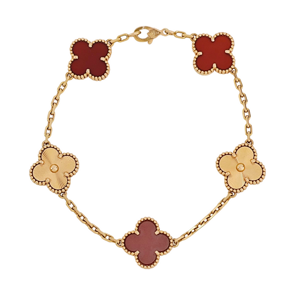 Vintage Alhambra 18k Rose Gold Bracelet