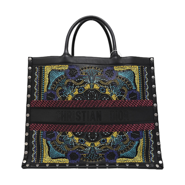 Book Tote Large Calfskin Multicolor