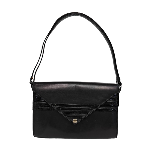 Calfskin Shoulder Bag Black