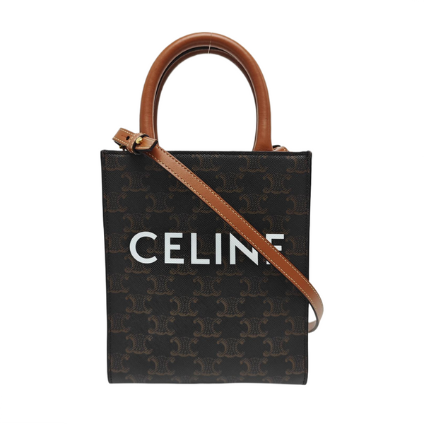 CABAS CELINE Mini Coated Canvas Brown