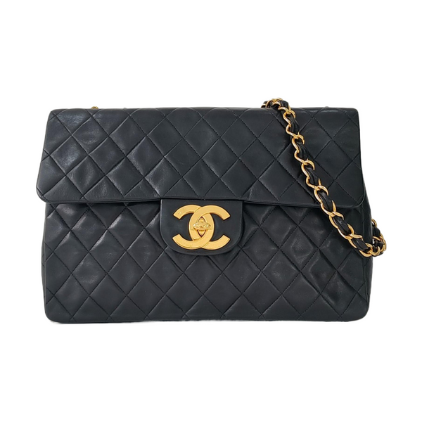 Maxi Quilted Calfskin Black