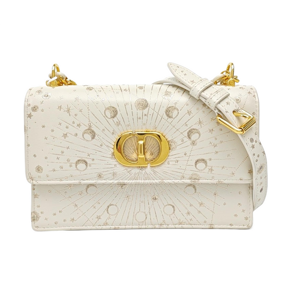 Miss Caro Mini Calfskin White