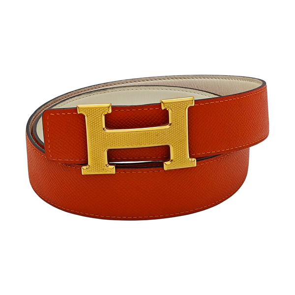 Leather Belt Orange