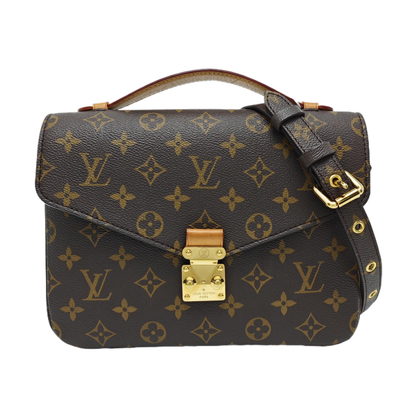 MÉTIS MM Monogram Coated Canvas Brown