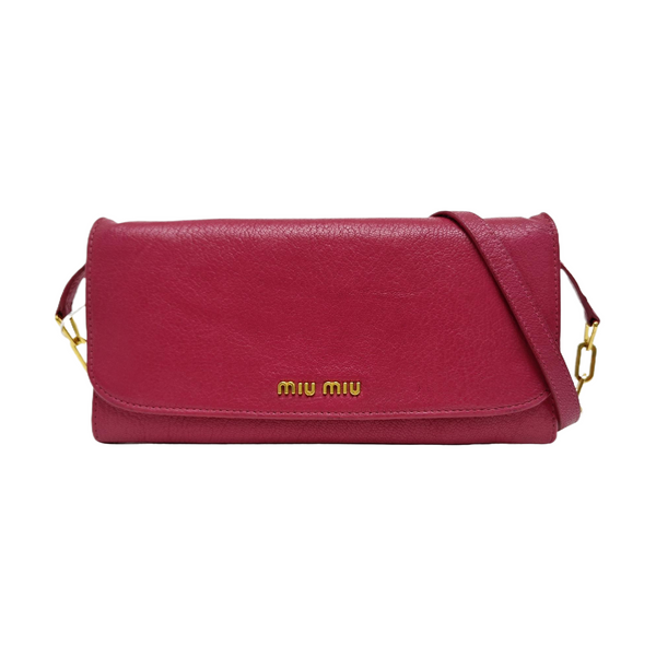 Calfskin Shoulder Bag Red