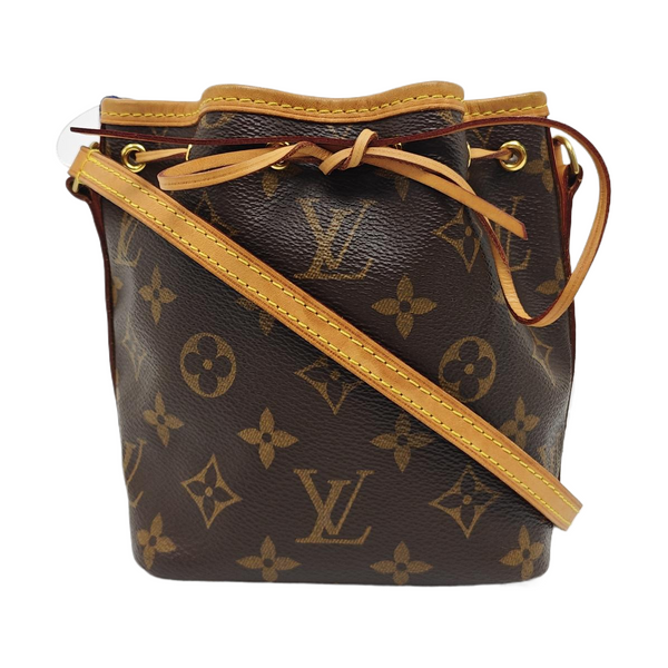 NÉONOÉ Nano Monogram Coated Canvas Brown