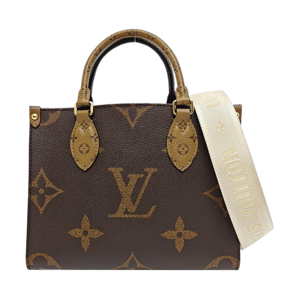 ONTHEGO PM Monogram Coated Canvas Brown