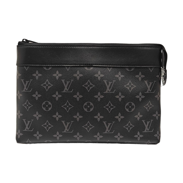 Pochette Voyag Monogram Coated Canvas Black