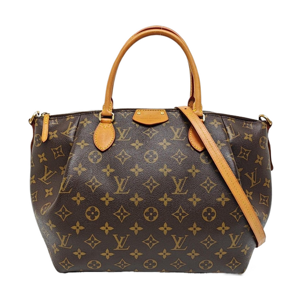TURENNE MM Monogram Coated Canvas Brown