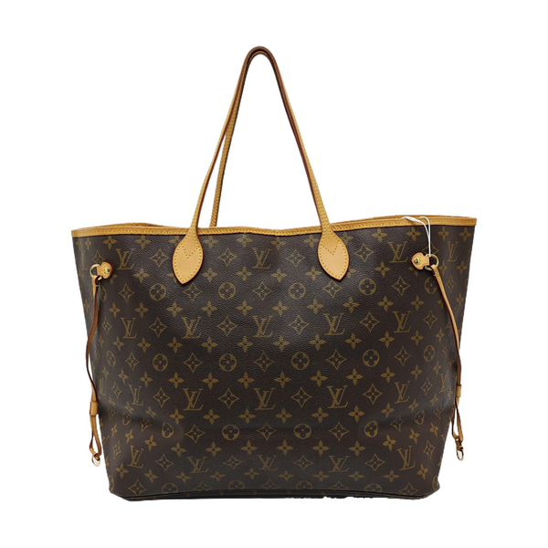 NEVERFULL GM Monogram Coated Canvas Brown