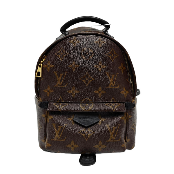 PALM SPRINGS Mini Monogram Coated Canvas Brown