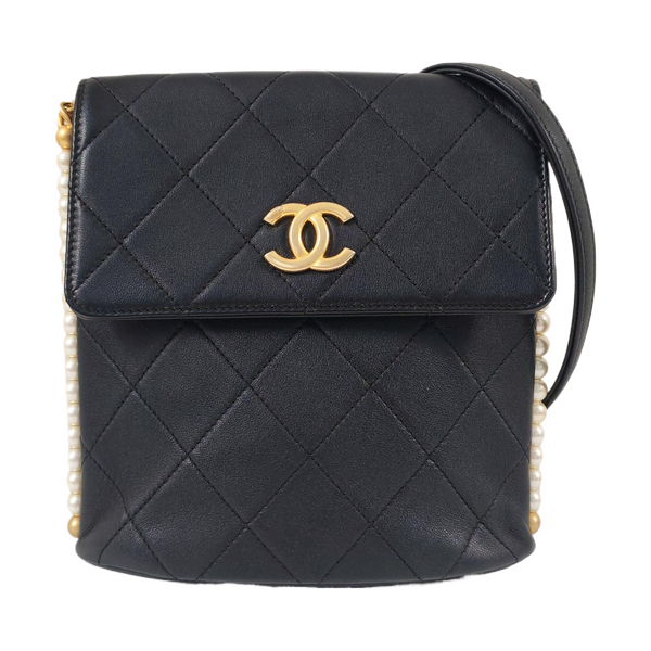 Quilted Calfskin Small Black