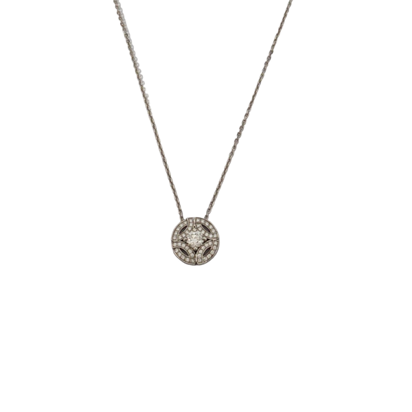 18k White Gold Silver Necklace