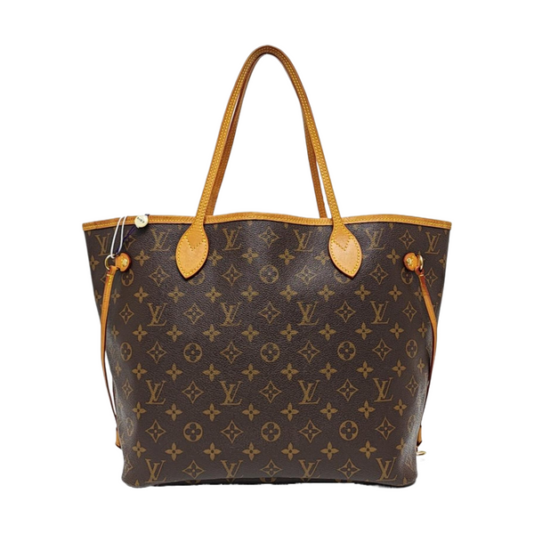 NEVERFULL MM Monogram Coated Canvas Brown