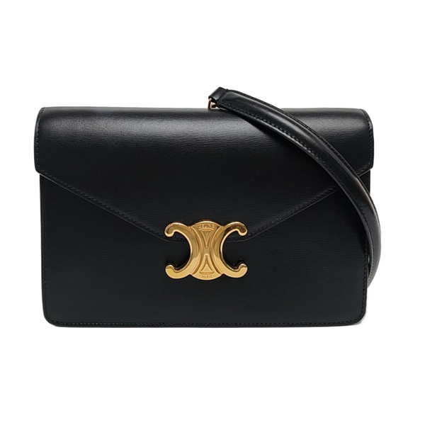 Calfskin Shoulder Bag Black