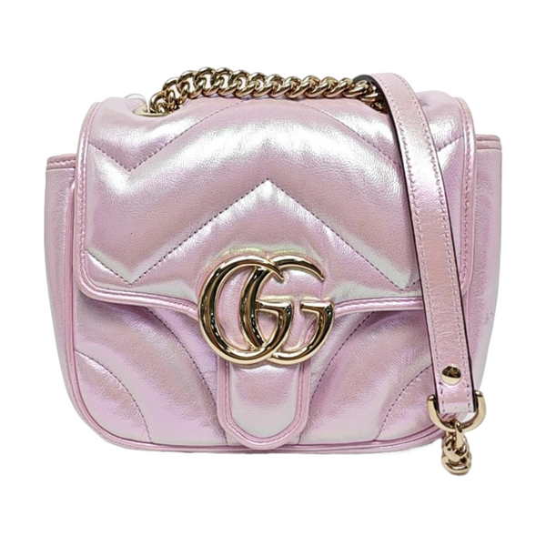 GG Marmont Mini Quilted Lambskin Pink