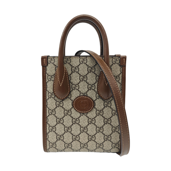 Retro Mini Monogram Coated Canvas Beige