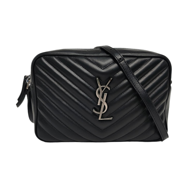 LOU Small Chevron Calfskin Black
