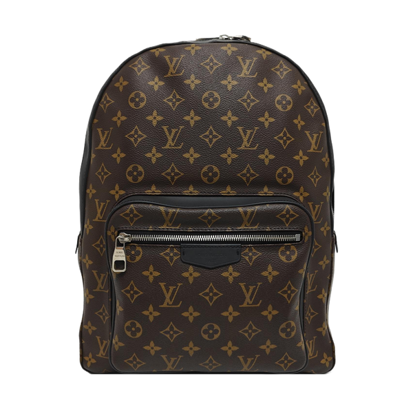 JOSH Monogram Coated Canvas Brown
